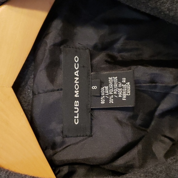 Club Monaco Gray Wool Jacket Women's 8 - Picture 4 of 5